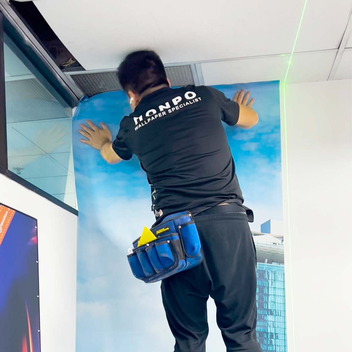  Imagine a bustling cityscape mural  in your home office – the possibilities are endless.